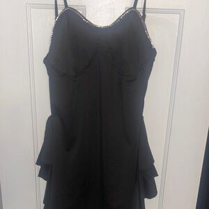 SHEIN Black Dress with Silver Accents